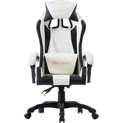 Maison Exclusive - Gaming-Stuhl Schwarz Kunstleder (1/5)
