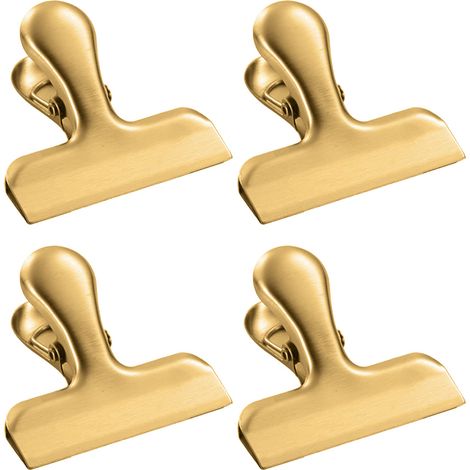Pinces à sachets Cook with Bag Clips, 4 pinces pour sachets de chips avec fermeture hermétique pour sachets de snacks et sacs alimentaires (1/5)