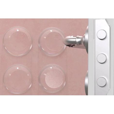 Protecteurs de porte autocollants - 4 pièces - Transparents - Protection choc (1/5)