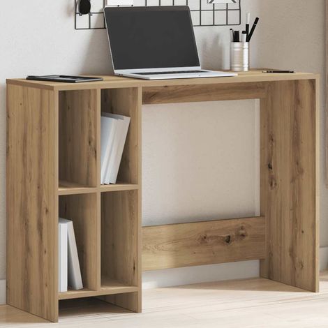 Escritorio de madera de ingeniería roble artisan 102,5x35x75 cm vidaXL (1/5)