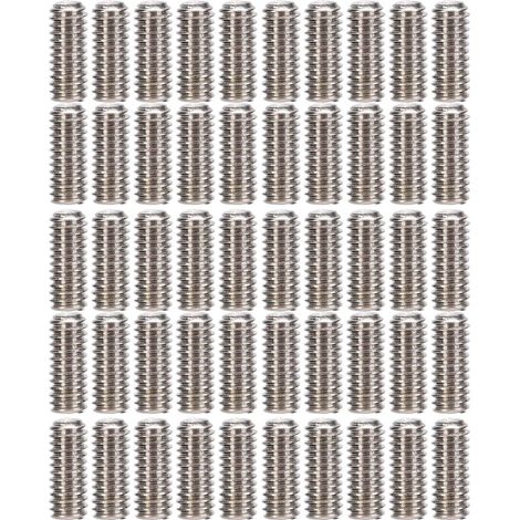 Lot de 50 vis sans tête A2-70 inoxydable, kit d'assemblage de fixations M2.5x6 (1/5)