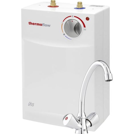 Boiler Warmwasserspeicher 5 L Untertisch Niederdruck 2kW + Armatur Thermoflow (1/5)