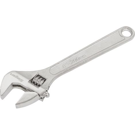 Sealey Adjustable Wrench 200mm Capacity 24mm Fully Polished Offset Jaws S0451