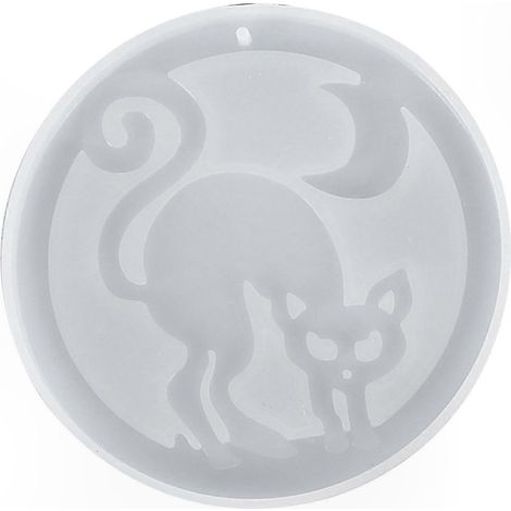 Silikon-Hängeform für Epoxidharz, leicht zu lösen, antihaftbeschichtet, ideal für DIY-Halloween-Partydekorationen, kreative Gießform (1/5)