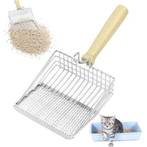 Pelle à Llitière pour Chat, Pelle à Litière Lapin, Cat Litter Scoop, Pelle à Litière en Métal pour Chat de Qualité Supérieure Pelle à Litière Durable Nettoyage Plus Facile pour Les Chatons (1/4)