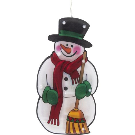 Muñeco de nieve luminoso 10LED  13,3 x 25 x 2,6 cm (1/5)