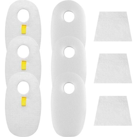 Filtres Rechange Mousse et Feutre Compatible Shark Rocket DeluxePro TruePet Modèles HV319Q HV320 HV321 HV322 HV324Q HV325 HV330 UV330 UV422 3 Pièces (1/3)