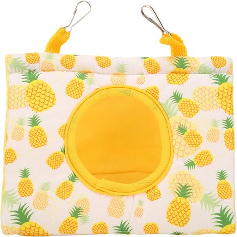 Hamac Triangle Pour Oiseaux - Polyester Épais Avec Rembourrage En Éponge Et Polaire - Trou D'Accès Latéral - 2 Crochets De Suspension - Usage Intérieur/Extérieur Toute L'Année - 1 Pièce (1/5)