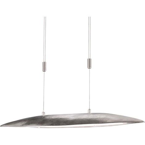 Suspension led metal et verre nickel - fischer honsel - colmar 105 60767700 (1/5)