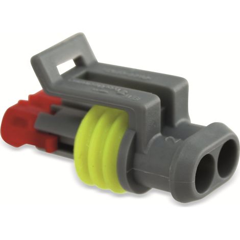 TE CONNECTIVITY Buchsengehäuse-Kabel, 282080-2, AMP-Superseal 1.5mm Series, Stecker, gerade (1/4)