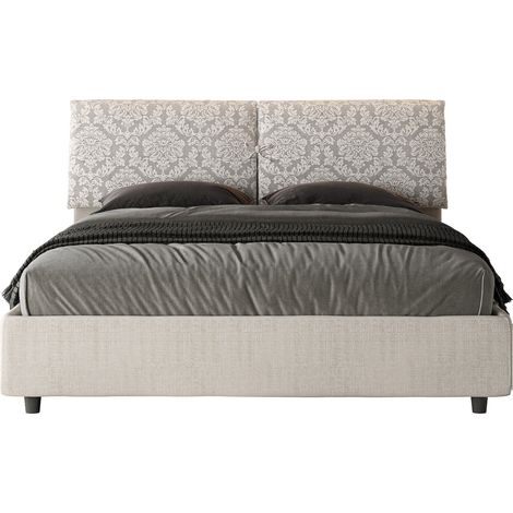 Letto Matrimoniale 160x190 cm con Rete e Contenitore Mados Giada Agata (1/5)