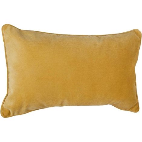 Coussin Déhoussable "Lilou" 50x30cm Ocre (1/4)