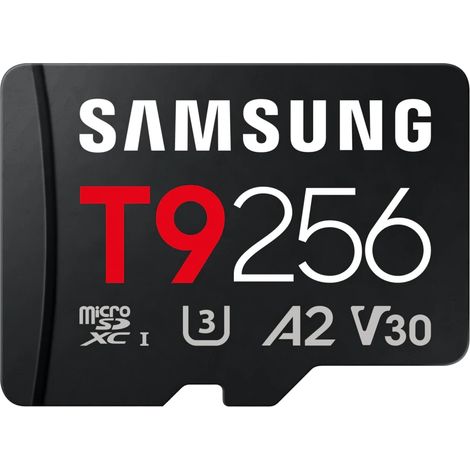 SD MicroSD Card 256GB Samsung SDXC T9 Class10 retail