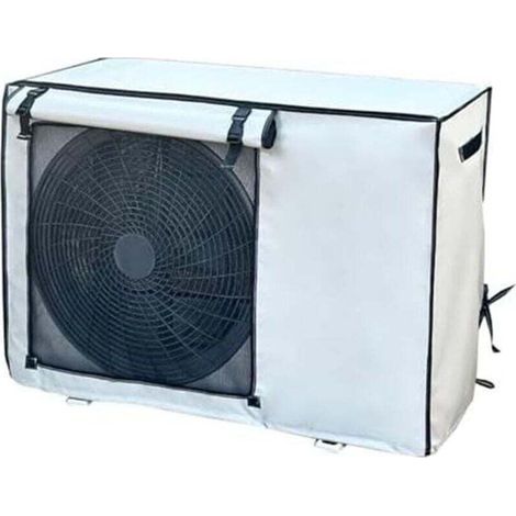 Housse de protection pour climatiseur extérieur, housse de protection imperméable et résistante au soleil et aux intempéries (80 x 55 x 30 cm) (1/4)