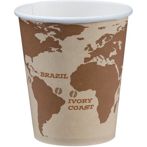 Gobelet en carton World Map - 25 cl - Lot de 120 - Maxiburo