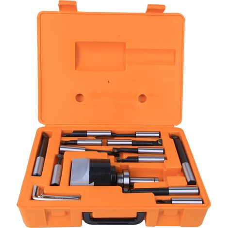 Jeu de têtes d'alésage 40CR, Kits d'outils de fraisage CNC C20-F1-18-12PCS 75mm pour Machine horizontale (1/5)