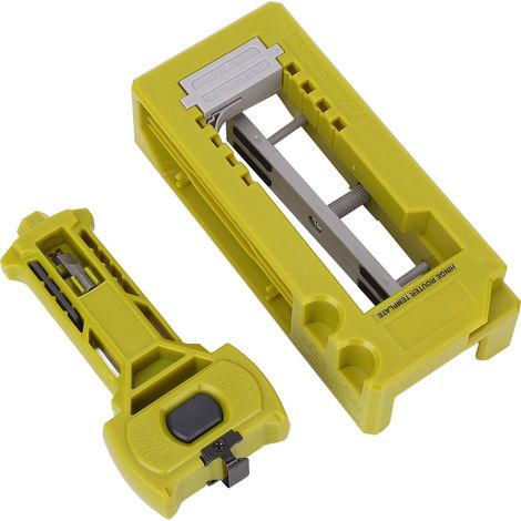 Gabarit de perçage pour charnière de porte, outil d'installation avec guide de mortaisage et marquage pour portes de 1-3/8 à 1-3/4 pouces, vert (1/5)