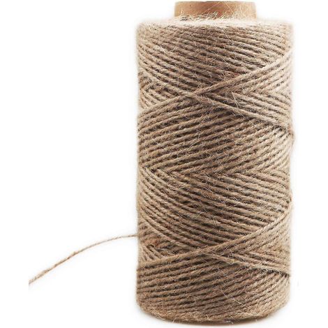 Dekoratives Hanfseil 3 mm (200 m) – auch geeignet als Sisalseil, Retro-Juteseil, DIY-Seil, Kabelbinderseil, Katzenkrallenseil. (1/5)
