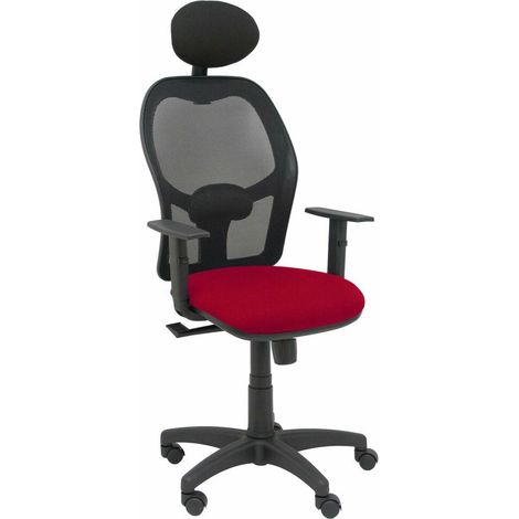 Sedia Ufficio con Poggiatesta Piqueras y Crespo B10CRNC Rosso Granato