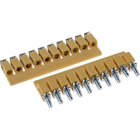 Cavalier transversal RS PRO pour Bloc de jonction pour rail DIN ( Prix pour Paquet de 5 )