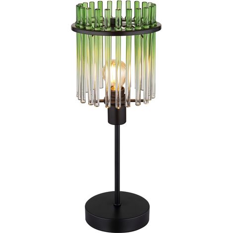 Globo - lámpara de mesa - GORLEY - verde - vidrio - Ø 15cm - E14 (1/5)