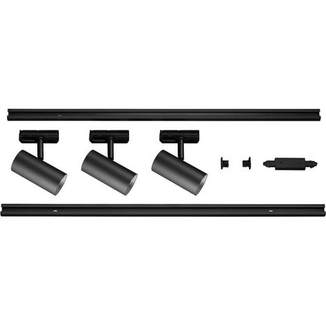 Kit d'éclairage sur rail Noblo Monophasé - noir - 2700K - 1007673