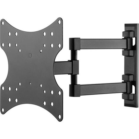 Goobay 49715 Basic Fullmotion (S) - Soporte de Pared para televisores de 23" a 42" (58-107 cm), Brazo Doble, Totalmente móvil, orientable/inclinable, 20 kg, estándar Vesa, Color Negro (1/4)