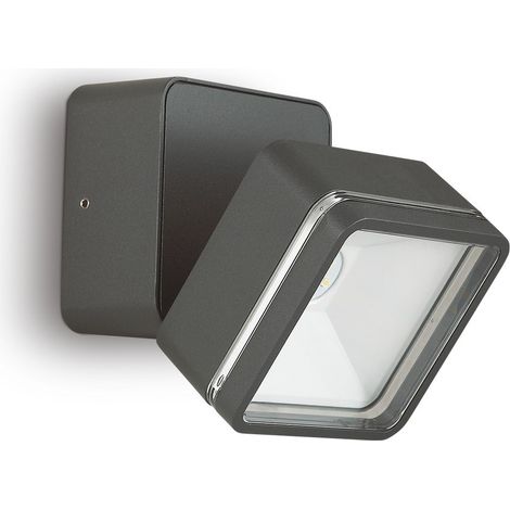 Ideal Lux OMEGA Quadratischer Einzelstrahler Anthrazit IP54 4000K (1/2)