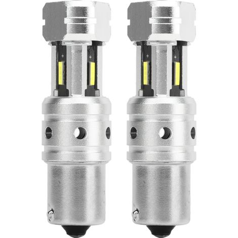 2 Stück 2400 lm 100 W 1156 LED-Rückfahrscheinwerfer, Blinker, Rückfahrlicht, für Auto, LKW, Wohnmobil, weißes Licht (6000 K) (1/5)