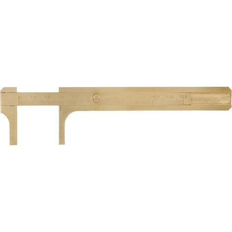 Pied à coulisse en laiton noyer, outil de mesure de bracelet 12cm pour bijoux et tests (1/5)