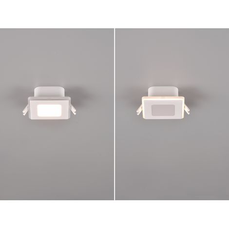 LED Deckeneinbaustrahler NIMBUS Weiß, getrennt schaltbar, IP44 - 8cm (1/5)