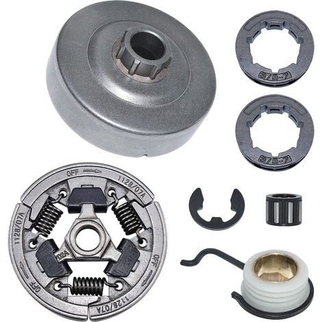 Kit d'engrenage hélicoïdal de roue dentée avec roulement à tambour, clip électronique pour Stihl MS361 11280071000 11351602050 (1/5)