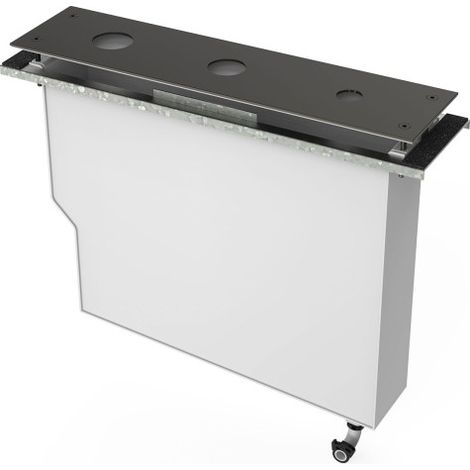 Réservoir pour robinetterie de rebord de baignoire Noir Métallisé - TRES 20024501KM
