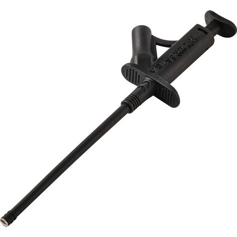VOLTCRAFT MSK-120 sw Sicherheits-Klemmprüfspitze  CAT IV 600 V, CAT III 1000 V Schwarz