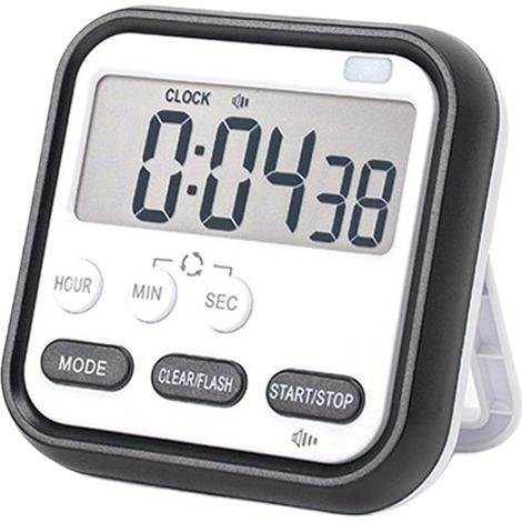 Minuteur culinaire Horloge de compte à rebours numérique silencieuse (1/5)