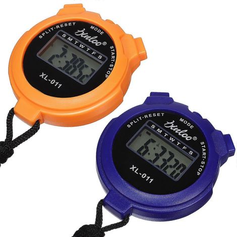 Lot de 2 chronomètres numériques pour arbitres de sports de plein air avec affichage numérique (1/5)