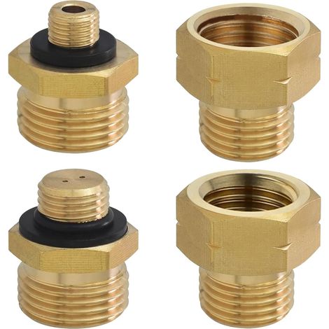 4 Pièces Adaptateur Bouteille Gaz - Adaptateur Camping Gaz, Adaptateur Gaz Europe N ° 1-4 (1/5)