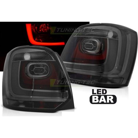 Paire de feux arriere VW Polo 6R 09-13 LED BAR fume-31830267