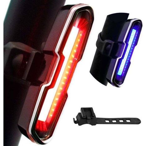 Éclairage Arrière de Vélo 110 Lumens - JINFGERNE - Lampe LED Rechargeable USB avec 5 Modes d'Éclairage Étanche pour Sécurité en Circulation (1/5)