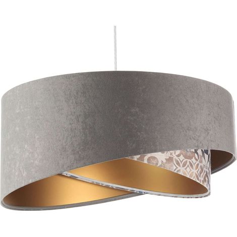 Suspension galaxy asymetric - Gris foncé, multicolore, or