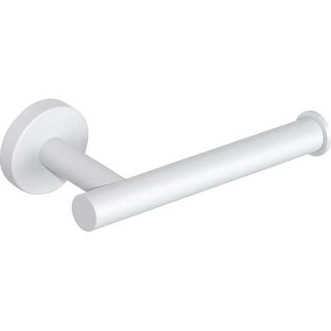 Porte Papier Toilette Mural, Derouleur Support Rouleau Papier Toilette en Acier Inoxydable SUS304 pour Salle de Bain et Cuisine, Blanc