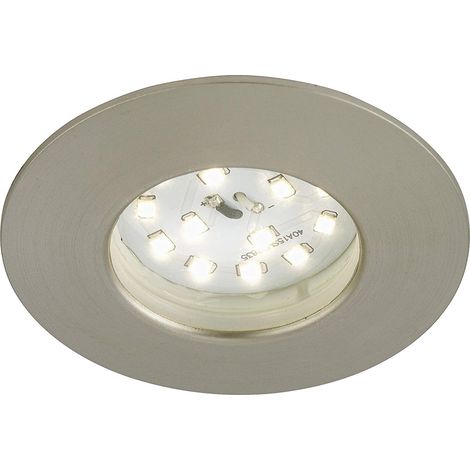 BRILONER - FARETTO DA INCASSO FISSO ROTONDO SATINATO LED 1X5W 400LM IP44 (1/3)