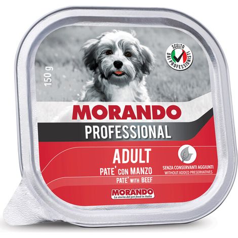 22 x CIBO CANE MORANDO VSC 150 G PATE MANZO