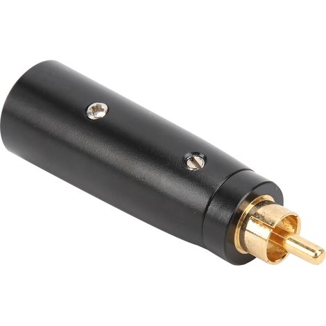 Adaptateur audio RCA mâle pour câble de guitare et microphone, convertisseur en alliage de zinc LZ1172G (1/5)