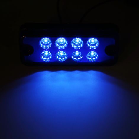 6x Seitenmarkierungsleuchten 8 LED Blau LKW Anhänger Hochleistungs-Blinker (1/5)