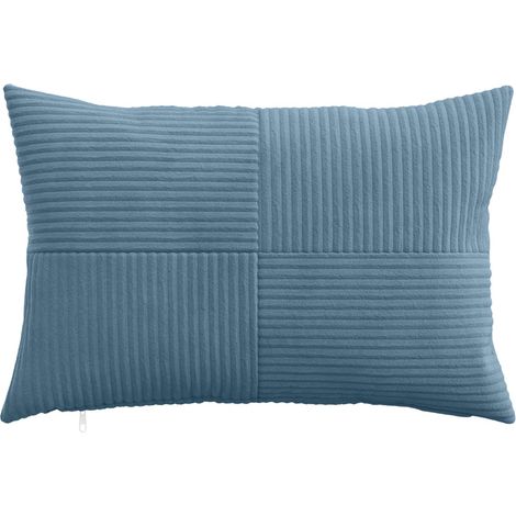 vidaXL Funda de almohada 6 pcs ALMELO Azul 30 x 50 cm pana (1/2)