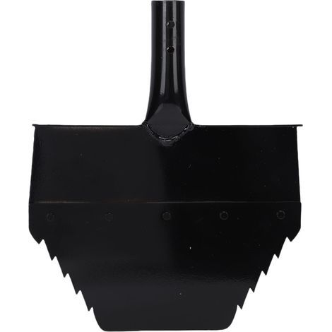 25 cm Gartenschaufel, trapezförmige Zinken, Eiskratzer für dicke Stahlböden, Gartenschaufel für Hofwege (1/5)