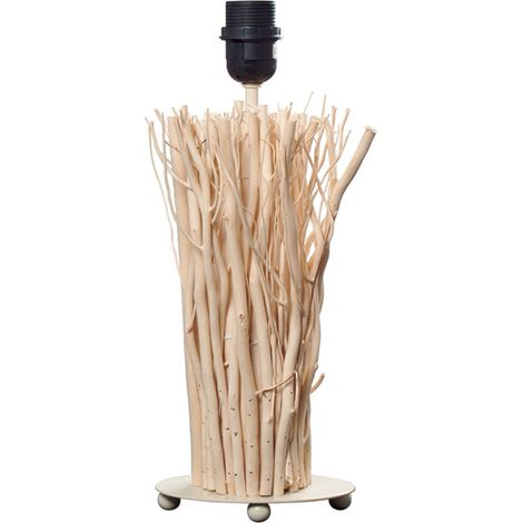 Base tavolo sagres 1xe27 l.15xw.10xh.10xh.40cm beije/legno naturale