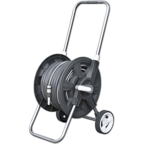 Kit dévidoir avec tuyau d'arrosage 1/2" WHITE LINE 50 mètres