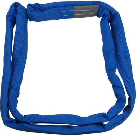 Lifting Round Sling 8 Ton 1M EWL (2M Circ Polyester Endless Strop 8000KG Blue) (1/5)